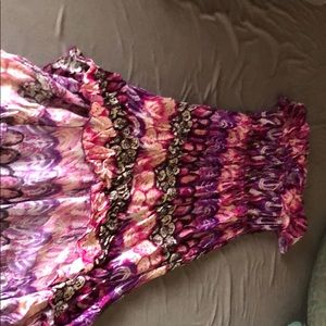 Strapless summer dress